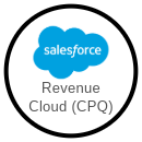 Salesforce Revenue Cloud logo representing CPQ and billing solutions