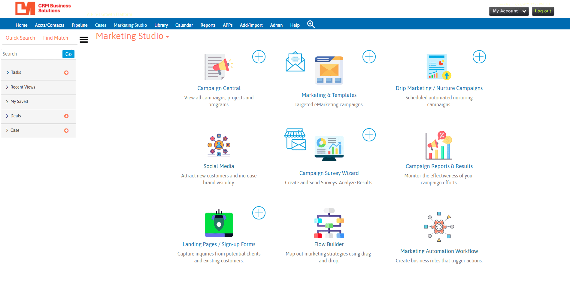 LeadMaster CRM Marketing Studio